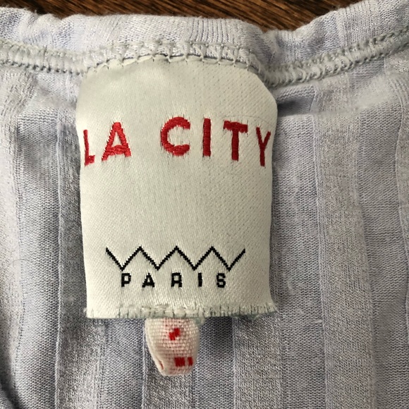 purple LA City Paris top - Picture 2 of 3